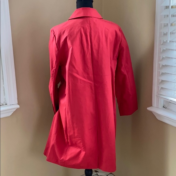 ❣️RED Hidden Button Down Old Navy Trench C… - Picture 4 of 9